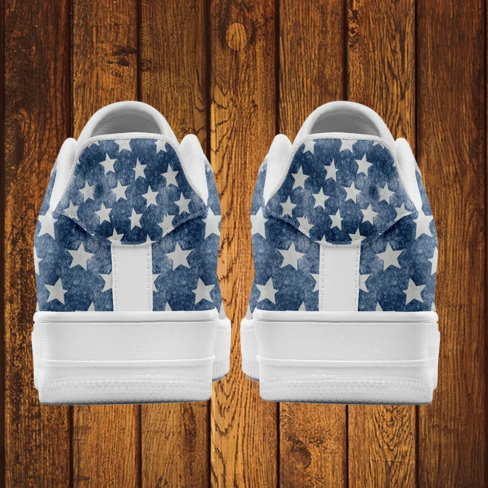 Custom Corporate Gifts, Corporate Thank You Gifts AF1-B05606 Custom AF1 American Flag, USA Flag Sneakers AF1, Shoes, Printed Shoes