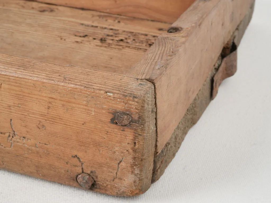 Early 20th Century French Bread Board w/ Knife 16¼" X 15¼"