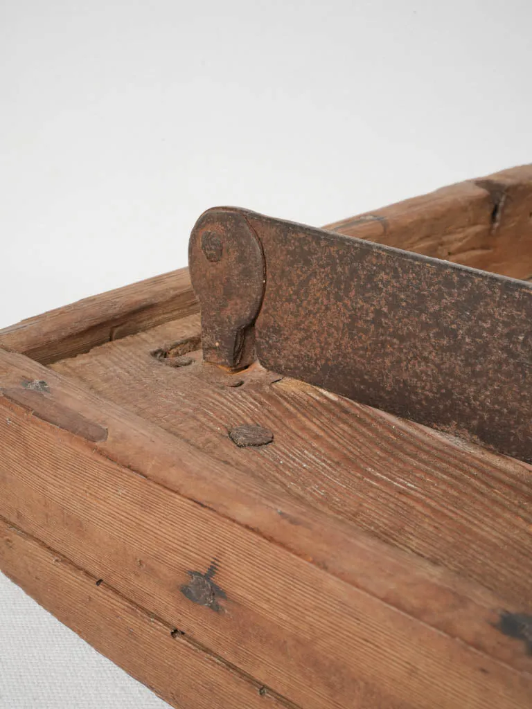 Early 20th Century French Bread Board w/ Knife 16¼" X 15¼"