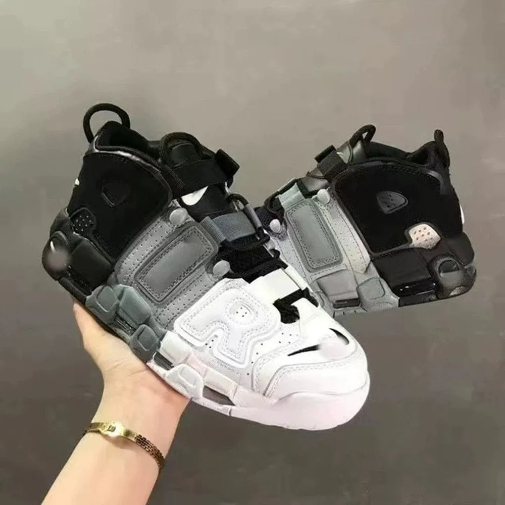 Giant Air Panda Liquid Silver Running Air Cushion Thick Sole Sports Men's Shoe Basketball Women's Shoe