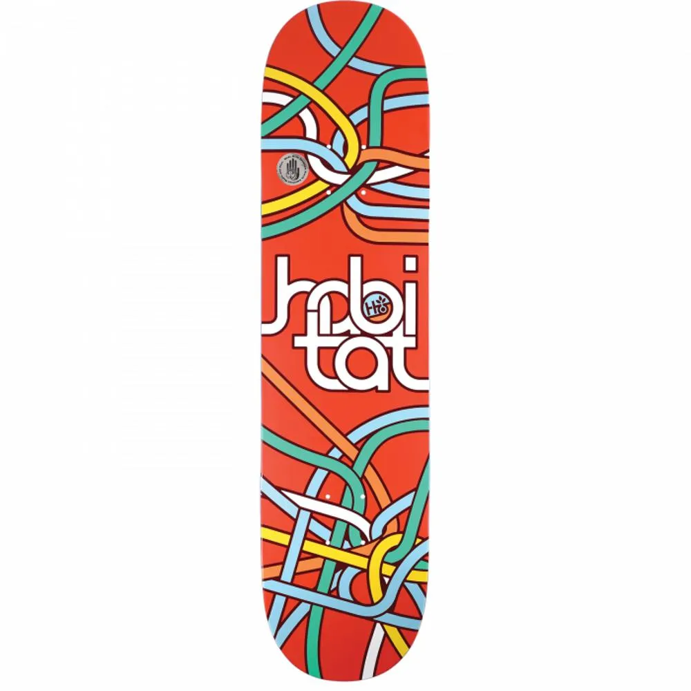 Habitat Circuitry 8.0" Red Skateboard Deck