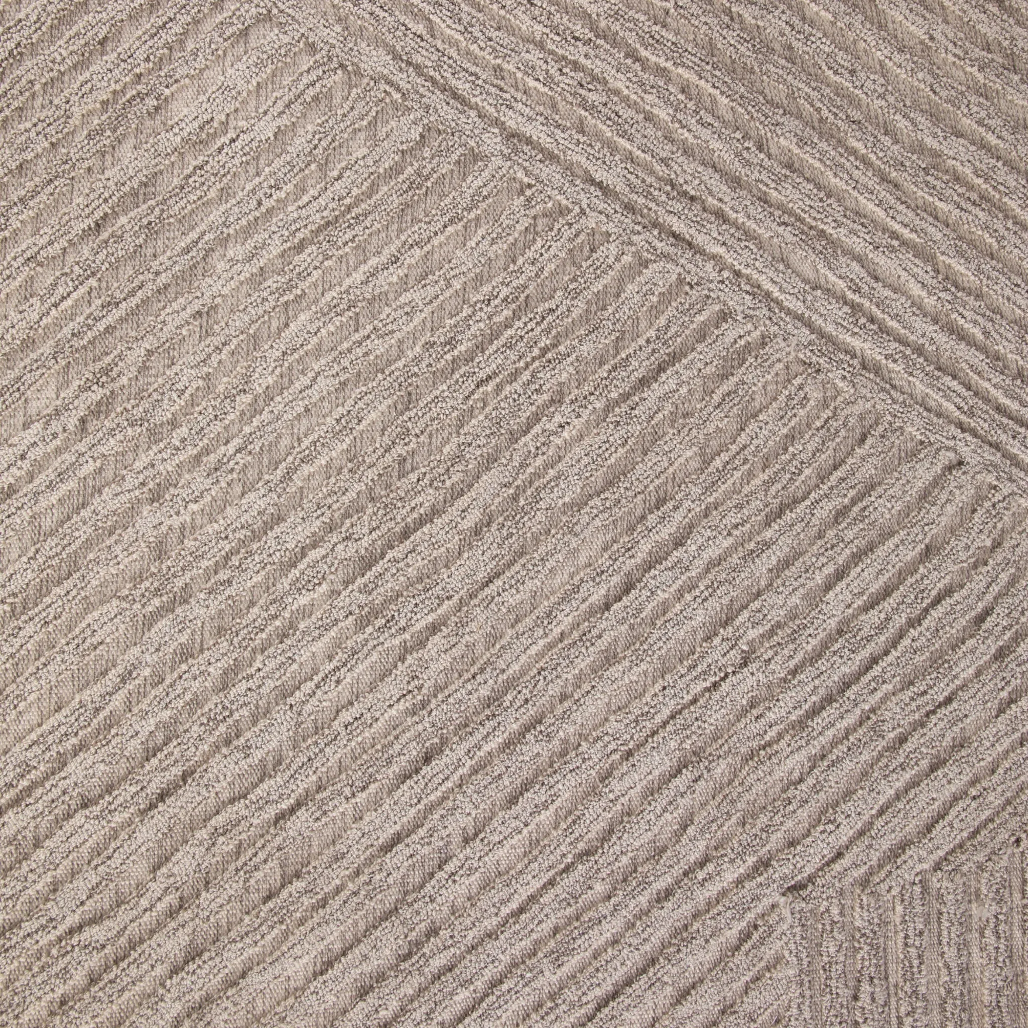 Heathered Natural Linear Outdoor Rug