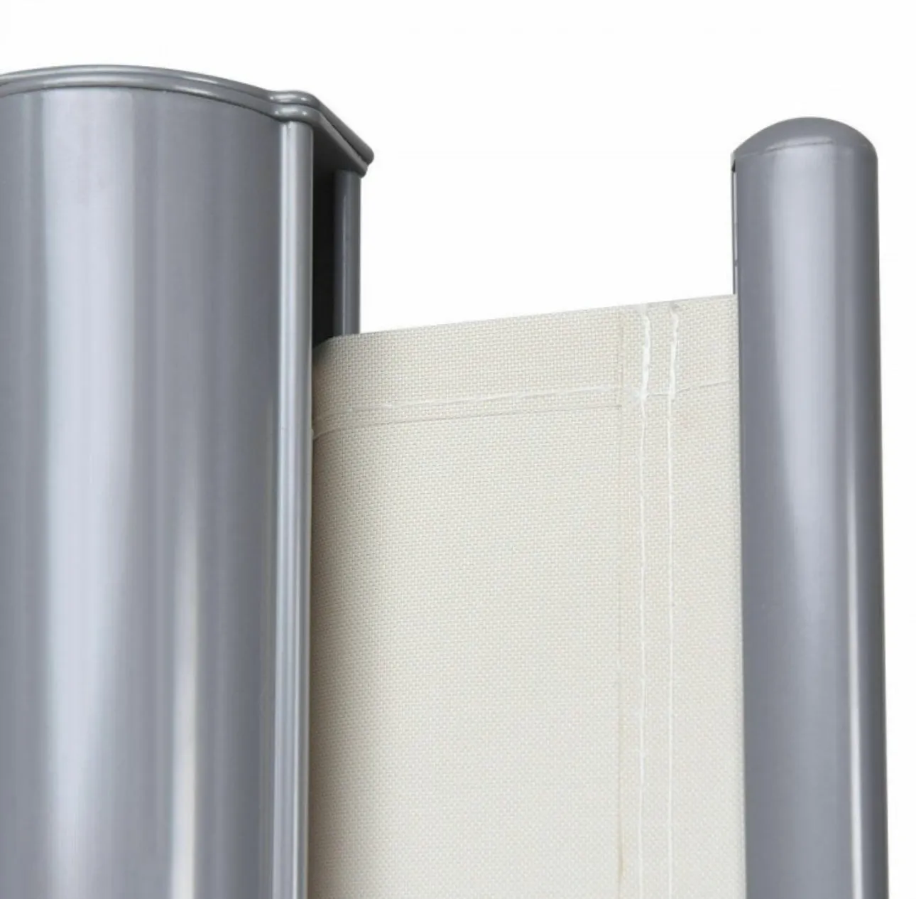 Heavy Duty Elegant Patio Retractable Double Folding Side Awning Screen Divider 237x71 inch