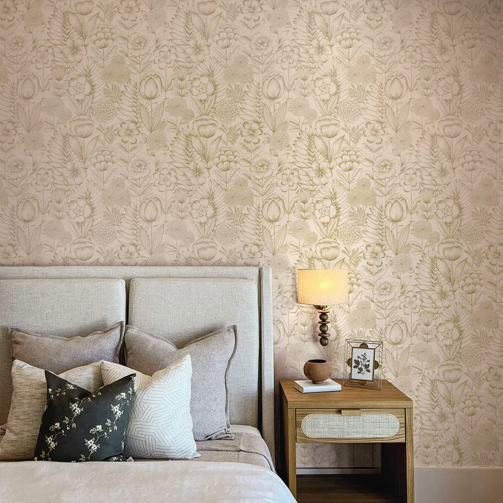 Homestead Floral Peel and Stick Wallpaper