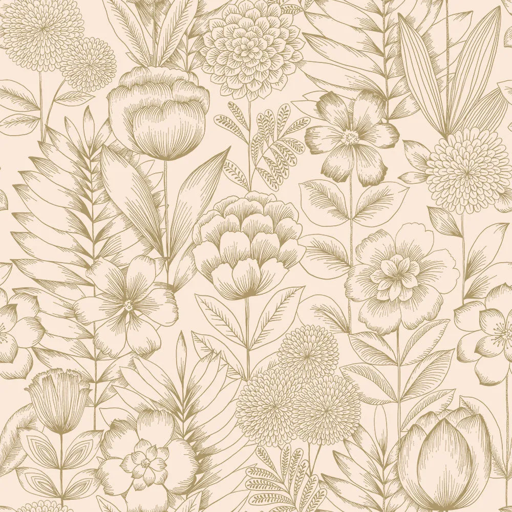 Homestead Floral Peel and Stick Wallpaper