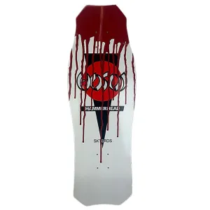 Hosoi 10.5"x 31" "Bloody" Halloween 2024 OG Hammerhead WHITE Skateboard Deck