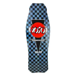 Hosoi 10.5"x31" O.G. Hammerhead Checkerboard (BLUE STAIN) Skateboard Deck