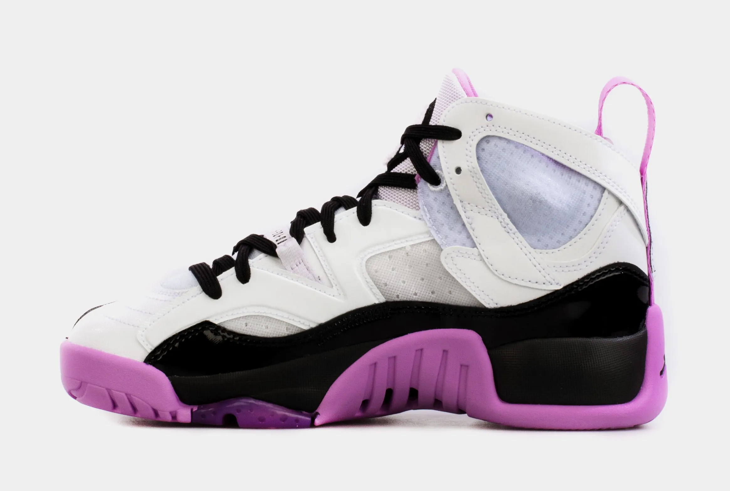 Jumpman Two Trey Barely Grape Grade School Lifestyle Shoes (Purple/White)
