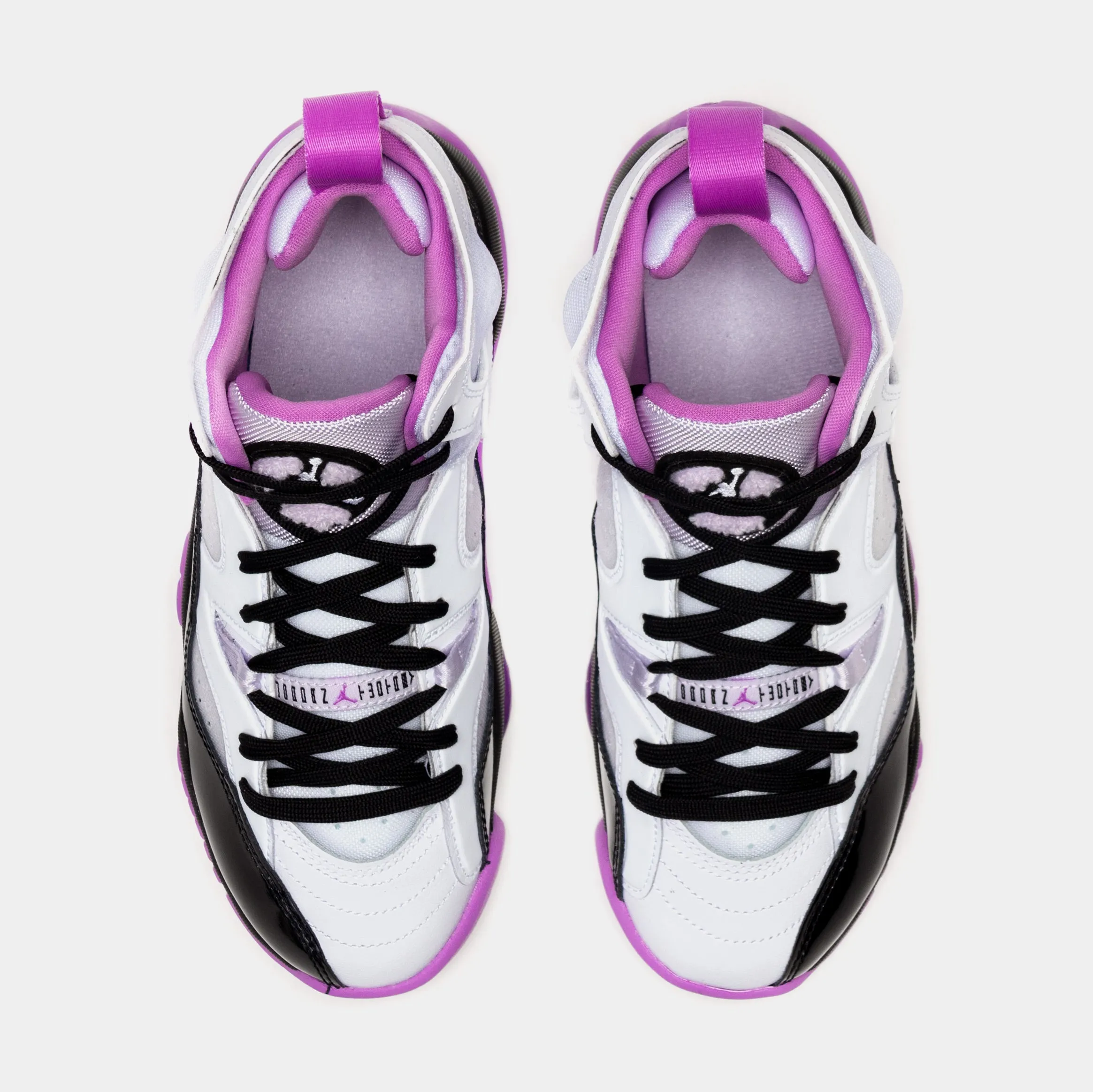 Jumpman Two Trey Barely Grape Grade School Lifestyle Shoes (Purple/White)