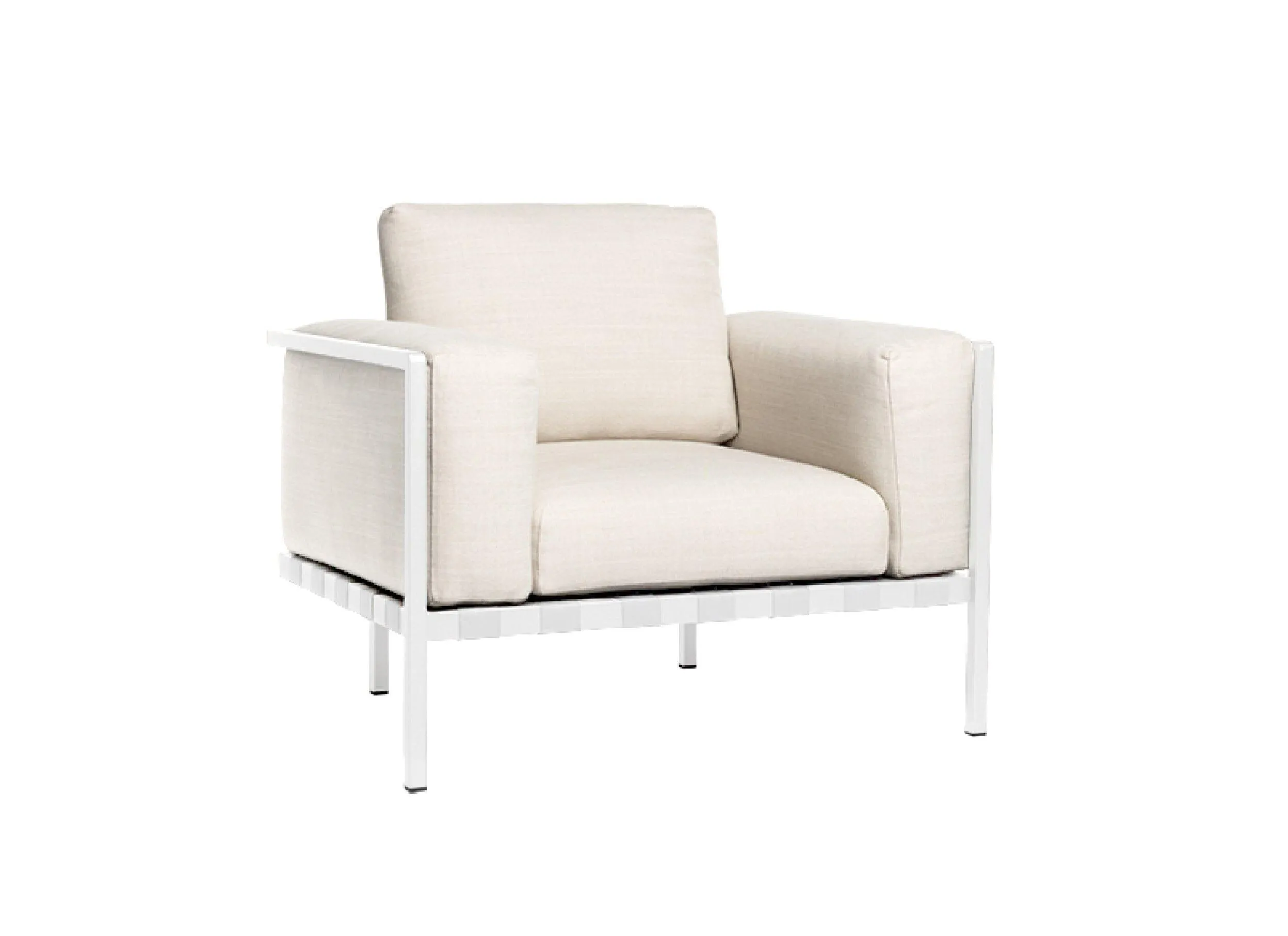 Natal Alu Sofa Armchair in White 20% Off