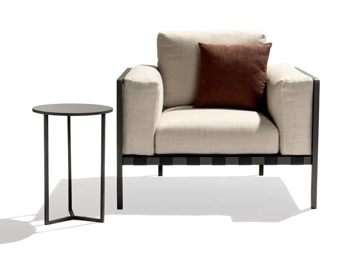 Natal Alu Sofa Armchair in White 20% Off