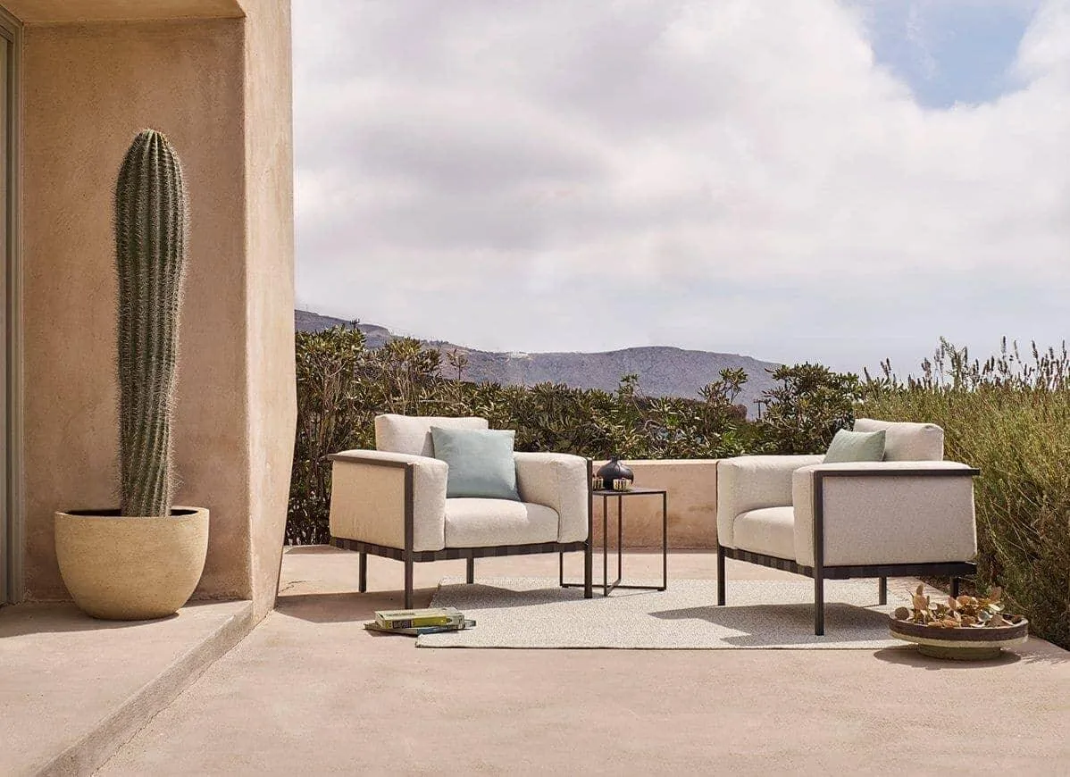 Natal Alu Sofa Armchair in White 20% Off