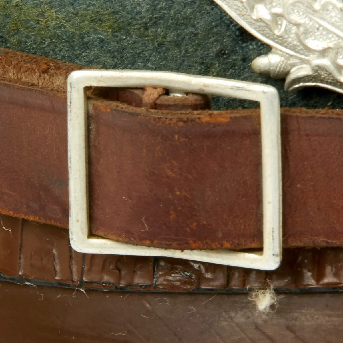 Original German WWII Robert Lubstein Rural Polizei Shako by Erel