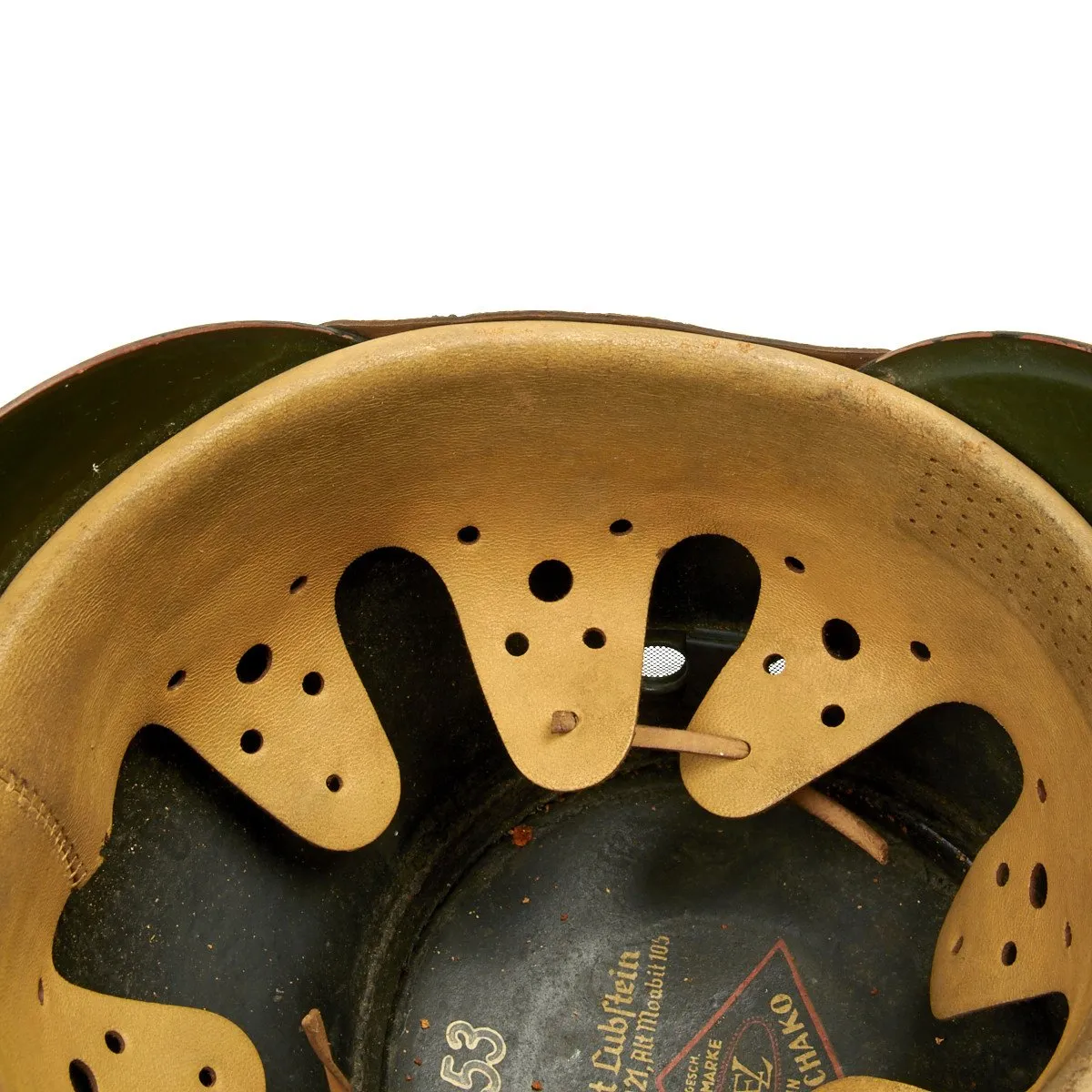 Original German WWII Robert Lubstein Rural Polizei Shako by Erel