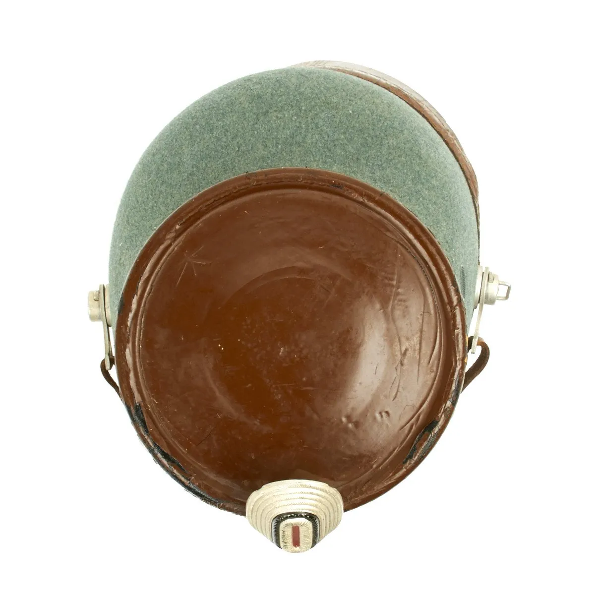 Original German WWII Robert Lubstein Rural Polizei Shako by Erel