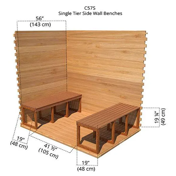 Outdoor Cabin Sauna 5 x 7