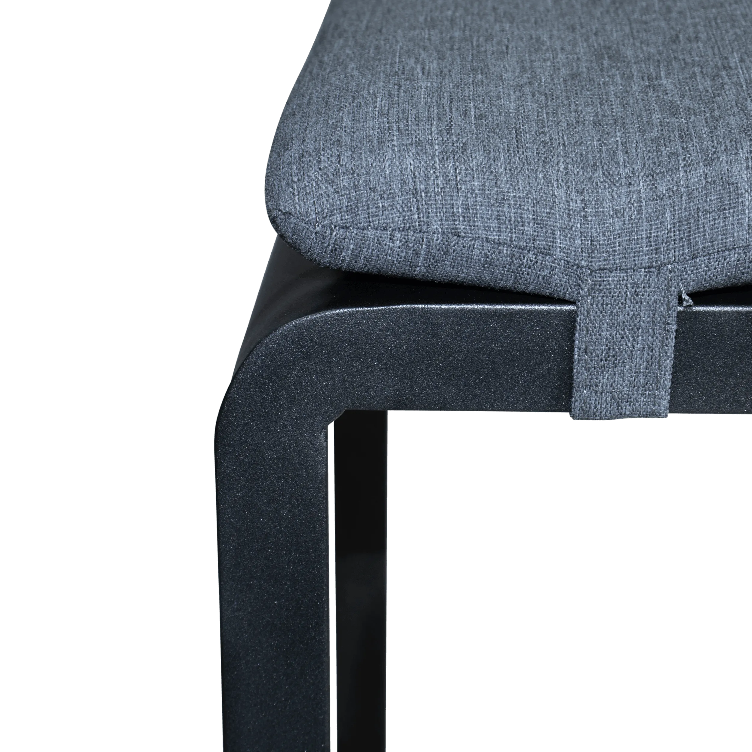 Santorini 7pc Bar Suite in Gunmetal with Platinum Olefin Cushions