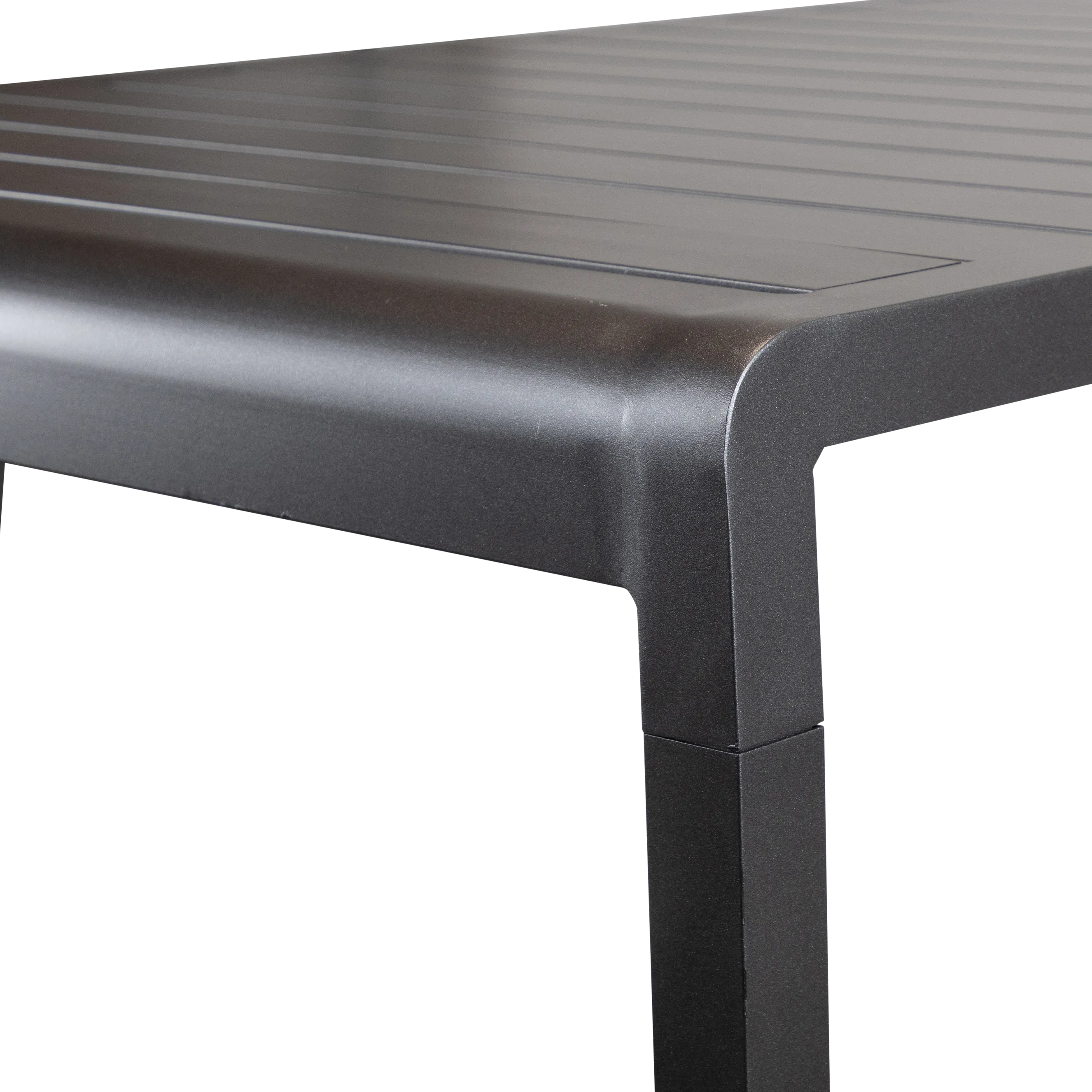 Santorini 7pc Bar Suite in Gunmetal with Platinum Olefin Cushions