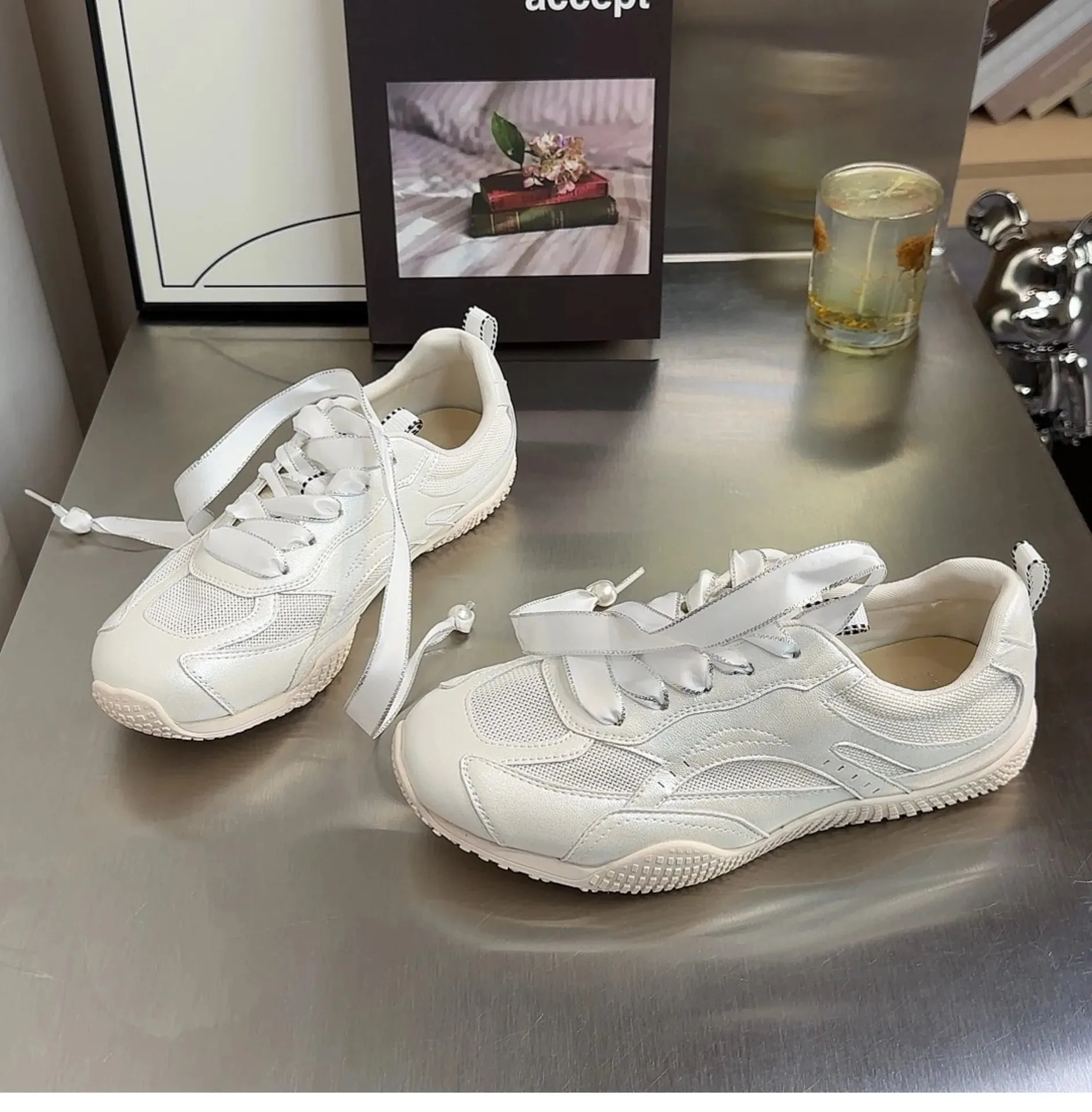 TAVIMART  -  Brand Leather Women's Sneakers Platform Woman Sports Sneakers Female Vulcanized Shoes Sneakers Casual Ladies Trainers