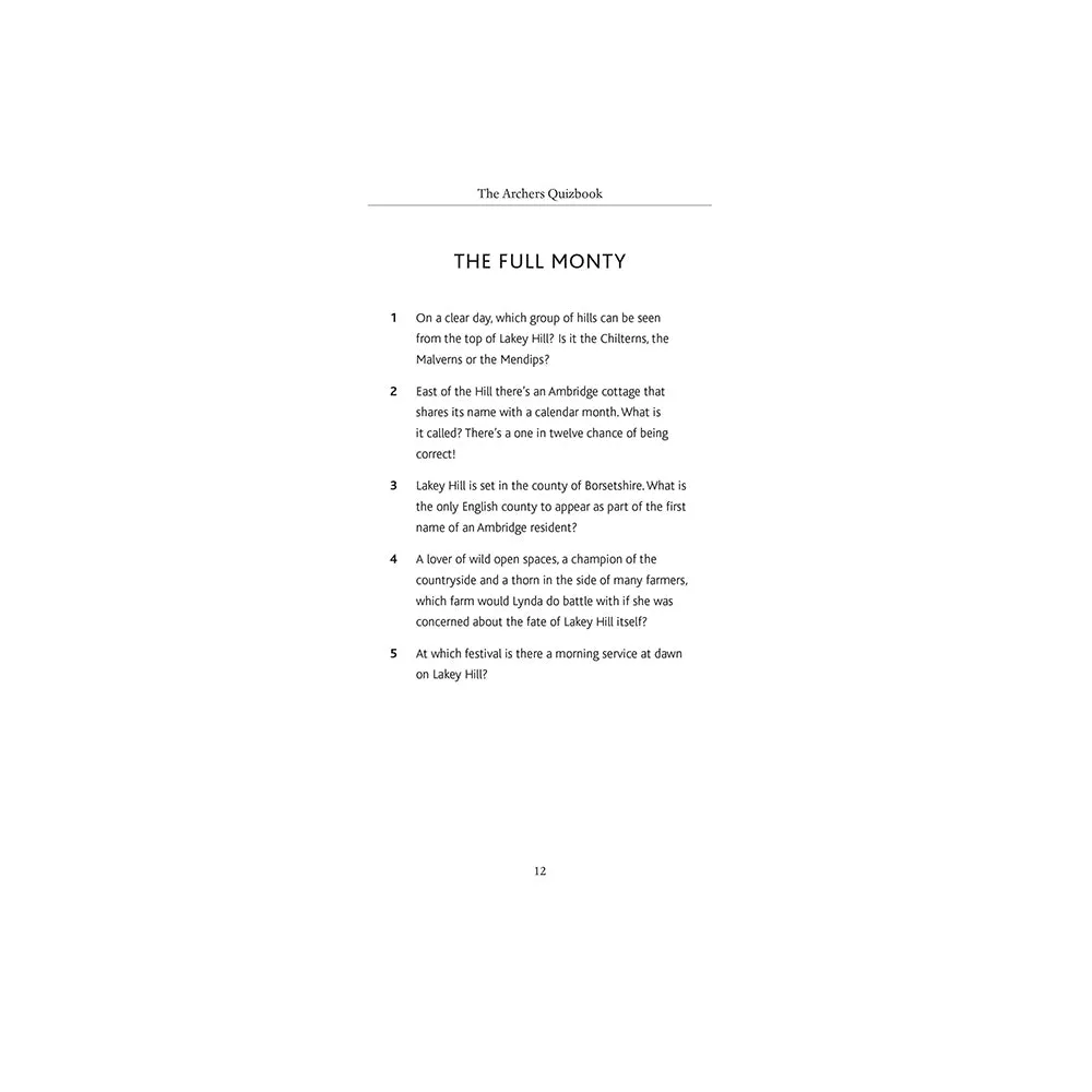 The Archers Quiz Book